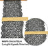 5 Yards Width 7 Inch Stretch Lace Trim Fabric Elastic Lace Flowers Ribbon for Garment Craft Embellishment Wedding Bouquet Making Headbands Garters...