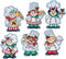 Design Works Crafts, 3" x 4" ea Cross Stitch Ornament Kit, Cooking Up Christmas...