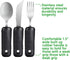 YPC Adaptive Utensils,Easy Grip Silverware,Built-Up Fork,Spoon and Rocker Knife for Adults,Elderly,Arthritis,Tremors and Parkinsons,3 Piece Set...