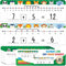30 Pcs Number Line Dry Erase Whiteboard Card, 4”x12” Double Sided Dry Erase Board 0-10 on One Side 0-20 on Other Side, Students Home Classroom Mus...