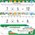 30 Pcs Number Line Dry Erase Whiteboard Card, 4”x12” Double Sided Dry Erase Board 0-10 on One Side 0-20 on Other Side, Students Home Classroom Mus...