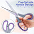 8.5" Scissors, 6 Pack Scissors All Purpose with Soft Comfort-Grip Handles, Sharp Scissors for Office Home DIY Craft Sewing Fabric Craft Supplies, ...