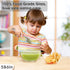 NUTRIUPS Glass Bowl Glass Mixing Bowls Set Glass Salad Bowls Glass Cereal Bowls Glass Serving Bowls Microwave Safe Clear Glass Bowls for Mixing, S...