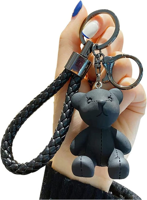 Bear Resin Keychain Bear Key Ring Bag Charm for Car Keys, Backpack Accessories,Decoration Gift for Women Girls...