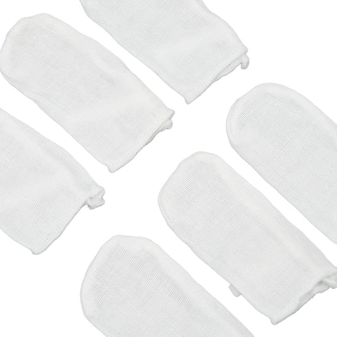 Baby Teeth Cleaning Gauze Finger Cover, 6pcs Baby Teeth Soft Gauze Infant Finger Clean Oral Toothbrush, Milk Stain Removal Soft Hygiene Ring Buckl...