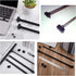 12PCS File Cabinet Rails Hanging File Rail Clips Specialty Storage Black File Folder Plastic Rail Clip Drawer Sides Black File Rails Hanging File ...