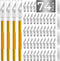 Exacto Knife Craft Knife Hobby Knife 74 Pack with 4 Upgrade Sharp Hobby Knives and 70 Spare Knife Blades for Art, Scrapbooking,Stencil (Gold)...