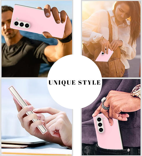 tharlet Compatible with Samsung Galaxy Z Fold 6 Case, Slim Fit Full Body Protection Case for Women Girls, Ultra Thin Hard PC Back Anti Scratch Cov...