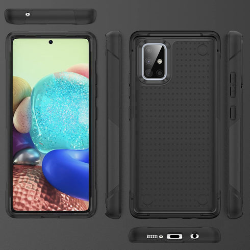 Designed for Samsung Galaxy A71 5G Case 2 in 1 Gift Militay Grade Drop Protective Rugged Heavy Duty Cover Shockproof Case for Galaxy A71 5G Phone ...
