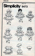 Simplicity Crafts Sewing Pattern 9473 c.1995 SYNDEE's Crafts. Doll Clothes ,Sizes 10", 16" and 21"...
