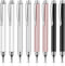 Weewooday 8 Pieces Capacitive Stylus Pens for Touch Screen, Universal Disc Stylus Pens Fine Point Stylus for Most Touch Screen Smart Devices, 4 Co...