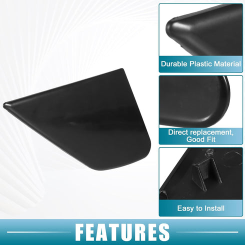 Front Left Door Mirror Corner mudguard Triangle Cover for Honda Fit 2009-2013 Plastic Black...