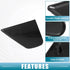 Front Left Door Mirror Corner mudguard Triangle Cover for Honda Fit 2009-2013 Plastic Black...
