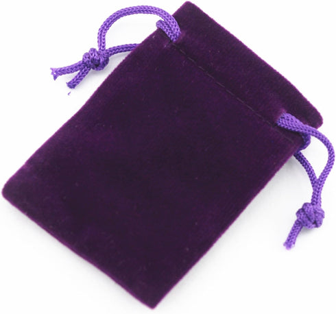 AEAOA Gift Bags, Pack of 25 Pieces 2.8" X 2" Velvet Drawstring Jewelry Pouches, for Candy, Pins, Jewelry, Treats, Birthday Party Favors (Purple)...