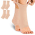 Ankle Brace Compression Sleeves Open Toe Compresion Socks 8-15mmHg for Women Men,Plantar Fasciitis Socks with Arch Support Beige L/XL...