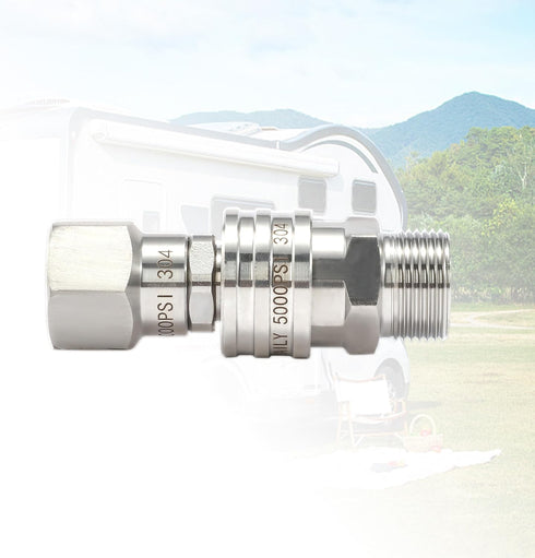 Tool Daily Pressure Washer Adapter Set with Swivel, M22 14mm to 3/8" Quick Connect, Stainless Steel Quick Disconnect Swivel for Power Washer Hose,...