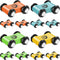 12 Pieces Mini Wooden Car Ramp Wooden Race Track Toy Car Toddler Car for Race Track Replacement Cars, Aged 6+, Present (Circle Print)...