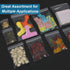 Small Plastic Bags, 300 PCS Mini Baggies 3 Assorted Sizes 2x2 2x3 3x4 Inch. Mini Jewelry Bags Reclosable, Clear Zip Bags (300Pcs Combo(2x2 2x3 3x4...