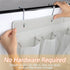 35 Large Pockets Over the Door Shoe Organzier, Hanging Shoe Organizer for Door Large Capacity Shoe Storage Bag with 4 Metal Hooks...