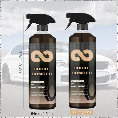 Brake Bomber Wheel Cleaner,Non-Acid Truck & Car Wheel Cleaner,Perfect for Cleaning Wheels and Tires,Rim Cleaner & Brake Dust Remover,Safe on Alloy...