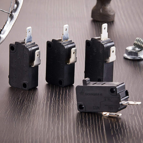 4 Pieces Microwave Oven Door Switches KW3AT-16 Switches Replacement Parts Compatible with SZM-V16-FD-63 SZM-V16-FA-63 3B73362F PS3522738, Switches...