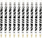 Zebra Cadoozle Mini Mechanical Pencil - 0.7mm Lead - Novelty Zebra Animal Print - Pack of 10...