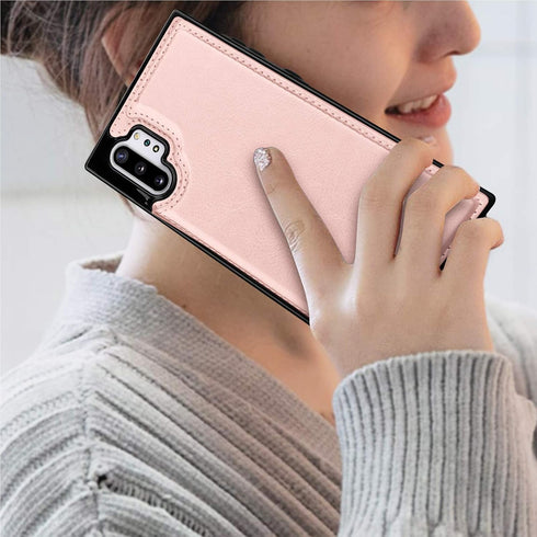 Tekcoo Galaxy Note 10 Plus Wallet Case, Minimalist Luxury PU Leather ID Cash Credit Card Holder Slots Magnetic Closure Kickstand Folio Flip Slim P...