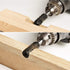 JIUWU 10pcs Black 6.35mm Shank Twist Rotary Burr Drill Bits Wood Carving File Rasp Die Grinder DIY Woodworking Chisel Rotating Embossed Grinding H...