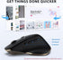 iClever Bluetooth Mouse, Wireless Dual Device Mouse with 5 Adjustable DPI, 6 Buttons, Rechargeable, Ergonomic Design for Laptop, iPad, MacBook, Ta...