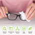 Care Touch Lens Wipes for Eyeglasses- 100 Count Individually Wrapped Pre- Moistened Wipes, 5 x 6 Inch- Camera Lens, Sunglasses and Glasses Cleaner...