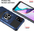 for TCL ION X Case,TCL ION V Phone Case with Tempered Glass Screen Protector,Military Grade Heavy Duty Shockproof Protective Cover,with Ring Kicks...