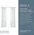 Elrene Home Fashions Bianca Boho Semi-Sheer White Cotton Rod-Pocket Window Curtain Panel with Colorful Side Tassels, 52 inches by 84 inches, Blush...