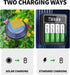Kruta Rechargeable AA Batteries 12-Pack 1600mah 1.2V NiMH High Capacity Double AA Solar Batteries for for Garden Landscaping Outdoor Solar Lights,...