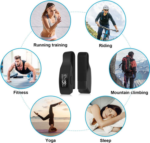 2-Pack Clip for Fitbit Inspire or Inspire HR Holder Accessory, Black+Soft Pink (not for inspire 2)...