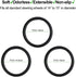 Steering Wheel Cover Black - Massage Grip Silicone Steering Wheel Covers Anti-Slip Universal Car Steering Wheel Cover for Men Women Driving Fatigu...