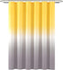 Lush Decor Umbre Fiesta Shower Curtain, 72" x 72", Yellow and Gray...