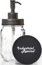 Ball Mason Jar Soap Dispenser Pump with Non-Slip Coaster, 16oz Clear Pint Ball Jar Soap Dispenser, Glass with Oil Rubbed Bronze Dispensing Lid, Ru...