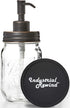 Ball Mason Jar Soap Dispenser Pump with Non-Slip Coaster, 16oz Clear Pint Ball Jar Soap Dispenser, Glass with Oil Rubbed Bronze Dispensing Lid, Ru...