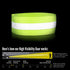 (2 Pack) High Visibility Reflective Bands Wristbands for Cycling Running Arm Wrist Ankle Bands Leg Straps and as Bike Pants Cuff Clip...