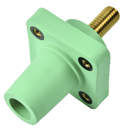 Marinco Power Products CLS40FRSB-E CLS 16 Series Panel Mount (400A/ 600V) 1.125" Threaded Stud; Female - Green (E)...