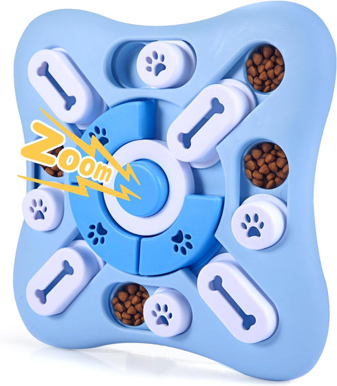 Interactive Dog Puzzle Toys for Large Medium Small Smart Dogs, Squeaky Enrichment Mentally Stimulation Toys for Training, Dog Treat Chew Toy for P...