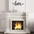 Metal Wall Decor Rustic Letter Signs Black Wall Art Hanging Word Cutout Decoration for Home (Love Style)...
