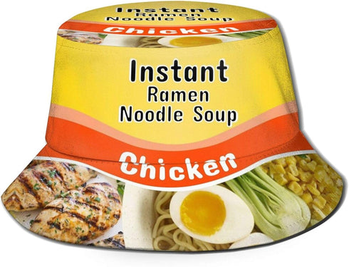 Instant Ramen Noodle Unisex Bucket Hat Summer Travel Beach Sun Hats Outdoor Cap...
