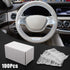 SEG Direct Disposable Plastic White Opaque Steering Wheel Cover, 100pcs/Carton, Universal for Cars, Trucks...