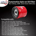 Oil Filter Compatible With Allison 1000 2000 2400 Transmissions, 6.6L Duramax Diesel Engine, 01-19 Chevy Silverado/GMC Sierra 2500HD, 03-09 Chevro...