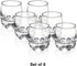 Bormioli Rocco Galassia Shot Glasses – Gift Set Of 6 Drinking Shot Cups With Elegant Curved Shape, Heavy Sham & Interlocking Feet – Short Shooter ...