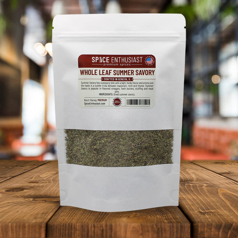 Spice Enthusiast Whole Leaf Summer Savory - 2 oz...