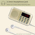 Retekess PR11 AM FM Radio Portable, Rechargeable Transistor Radios Small, with Headphone Jack MP3 Music Player Speaker Support Micro SD Card for O...