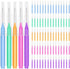 EasyHonor Braces Brush for Cleaner Interdental Toothpick Dental Tooth Flossing Head Oral Hygiene Flosser Cleaners Cleaning Tool (5Colors,75pcs)...
