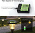 Rechargeable AA Batteries, Ni-MH Double A Solar Batteries High Capacity 1.2V Pre-Charged for Outdoor Solar Lights, String Lights?Pathway Lights(AA...
